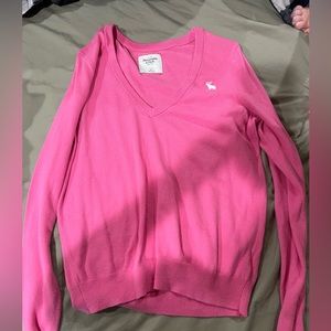 pink a&f sweater